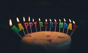 pastes de cumpleaños con velas